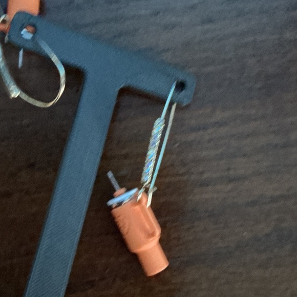 Betsey Johnson Vibrant Orange Stanley Earrings 2.5 “ Long - Picture 5 of 5